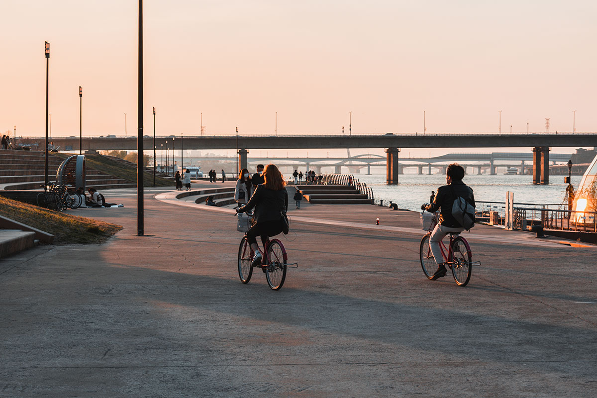 Louer un vélo au fleuve Han