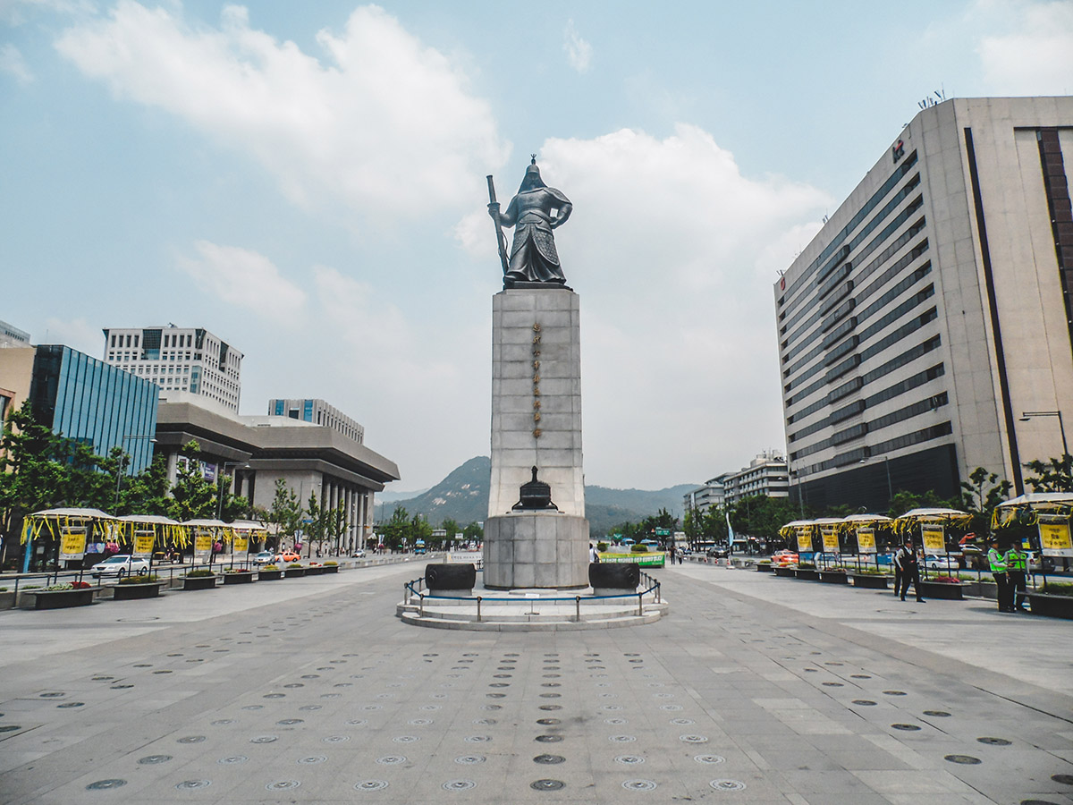 Statue de l'amiral Yi Sun Shin