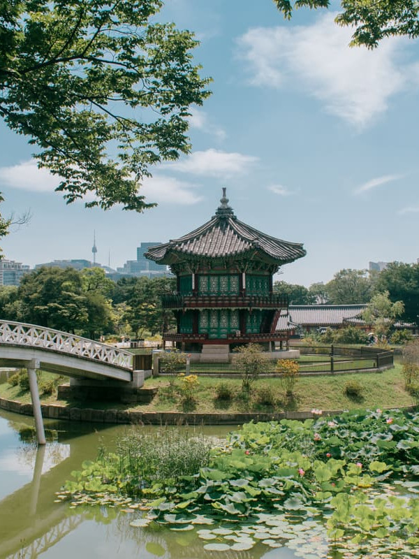 Hyangwonjeong à Gyeongbokgung, Seoul, Coree du Sud